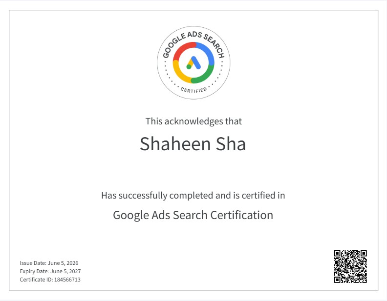 Google Ads Search Certification