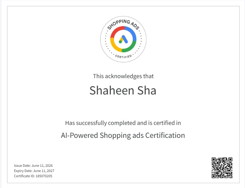 AI-Powered Shopping Ads Certification
