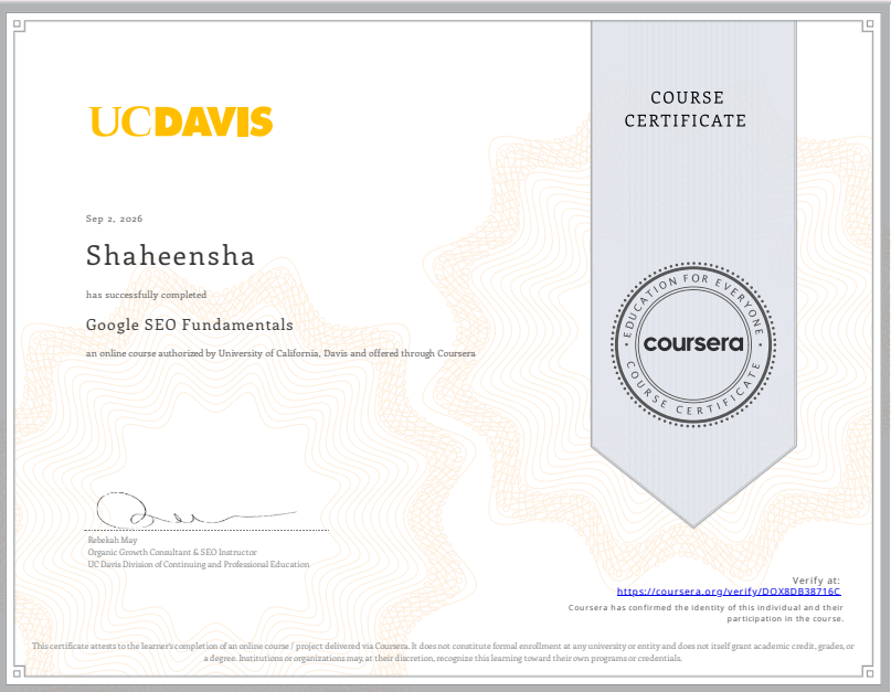 Google SEO Fundamentals
